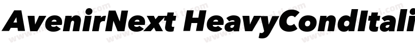 AvenirNext HeavyCondItalic字体转换